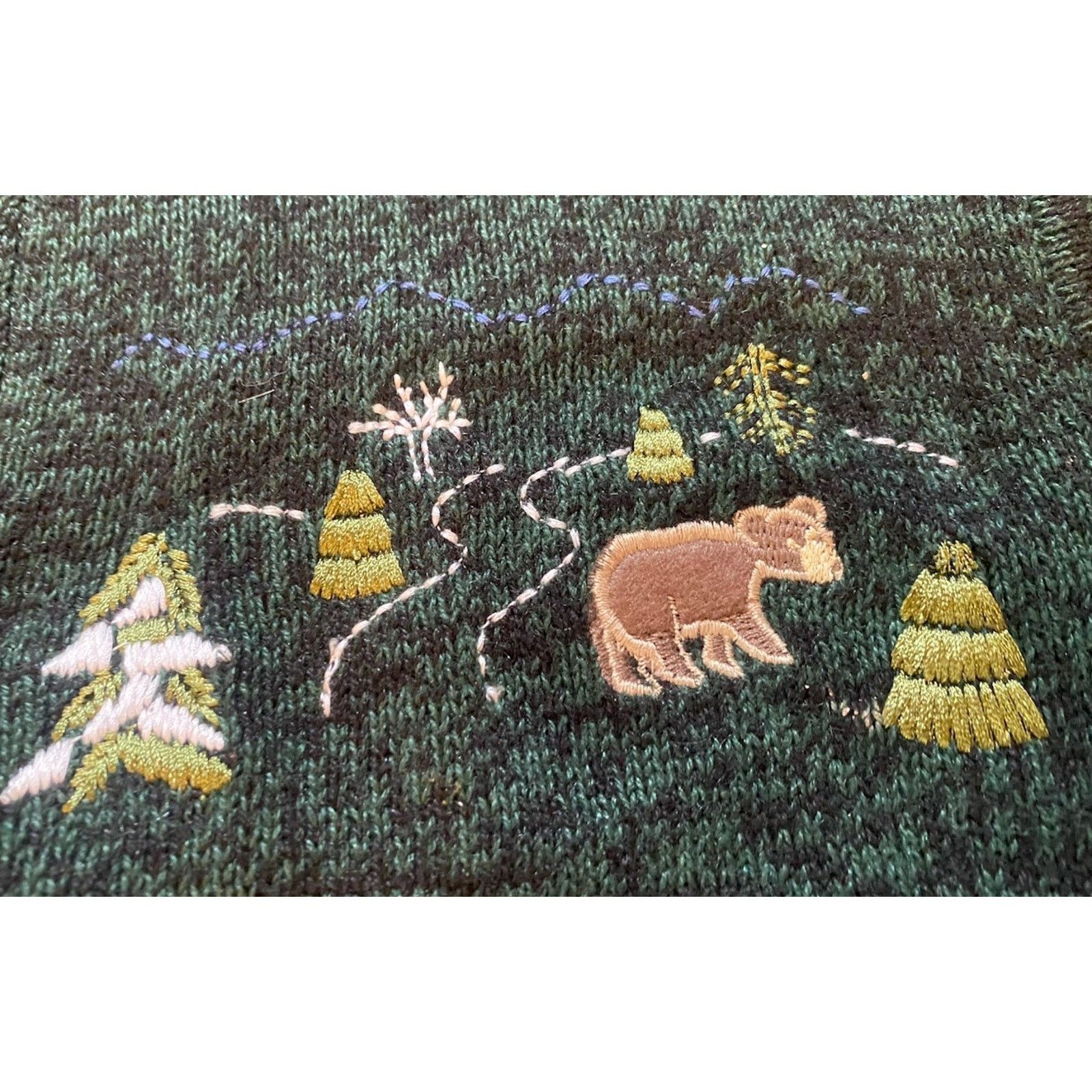 Vintage VTG Breckenridge Cabin Cardigan Sweater Women PM Embroidered Size M / US 6-8 / IT 42-44 - 4 Thumbnail
