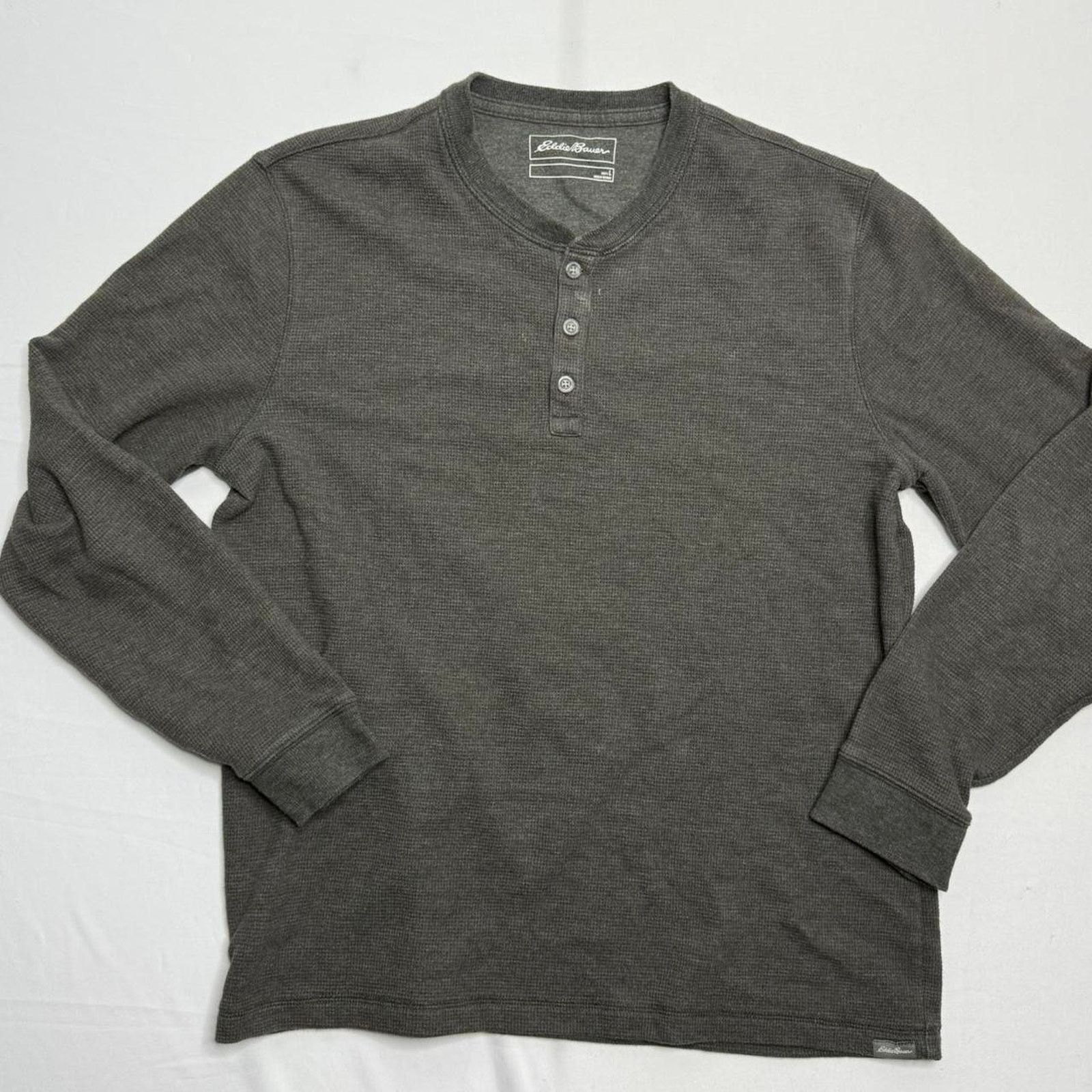 Eddie Bauer Eddie Bauer Grey Long Sleeve Thermal Shirt Size Large Size US L / EU 52-54 / 3 - 1 Thumbnail