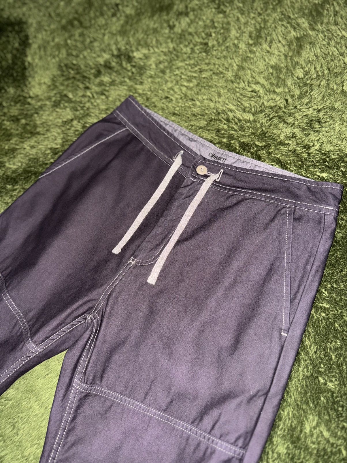 Carhartt Wip [S] Carhartt WIP Marshall Hand-Dyed Cotton Jogger Pants Size US 32 / EU 48 - 2 Thumbnail