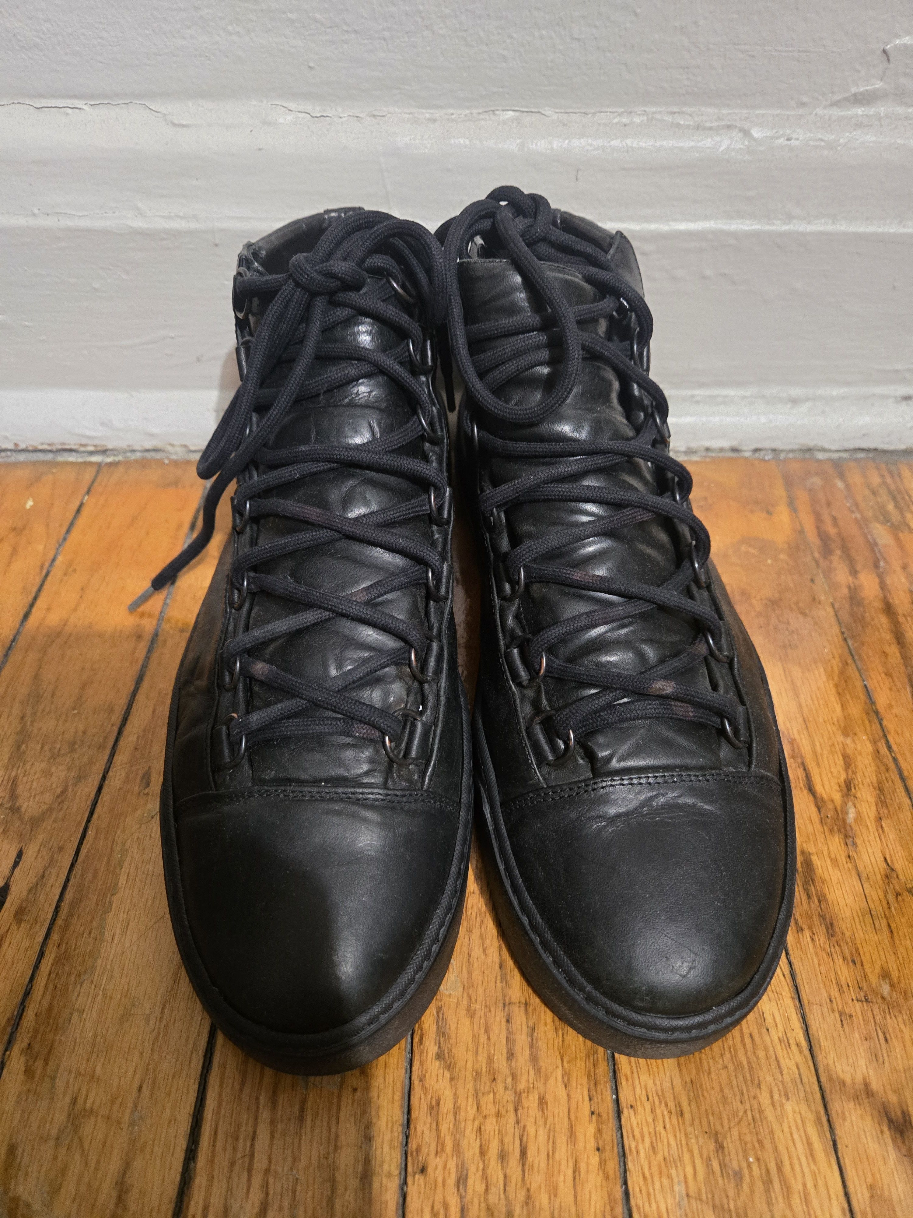 The Last Conspiracy The Last Conspiracy 10US/43EU Renato Black Leather Midtop Size US 10.5 / EU 43-44 - 3 Thumbnail