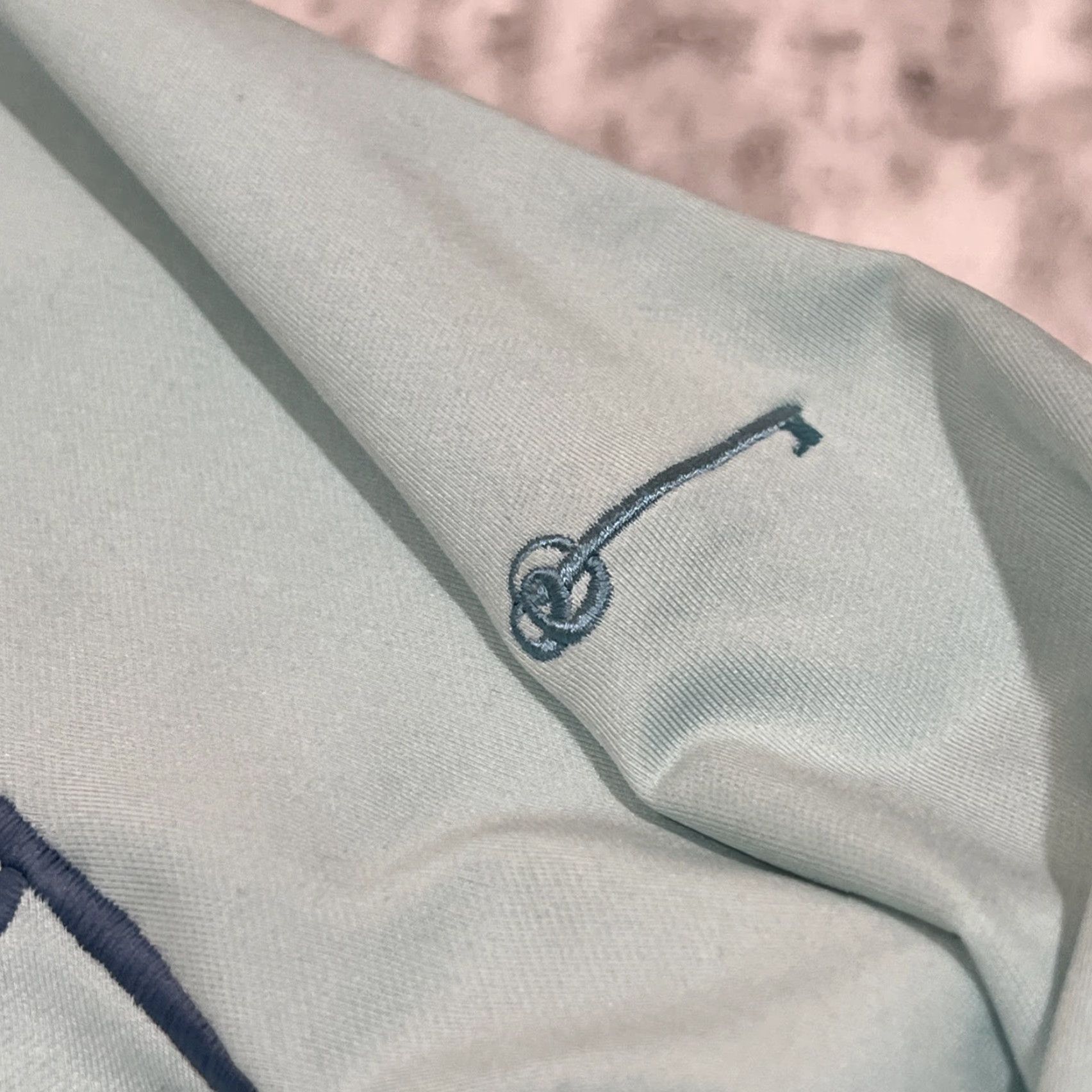 Peter Millar VINTAGE Peter Millar Quarter Zip Shirt Womens Large Light Blue Pockets 90s Event or Theme Mens? Size L / US 10 / IT 46 - 5 Thumbnail