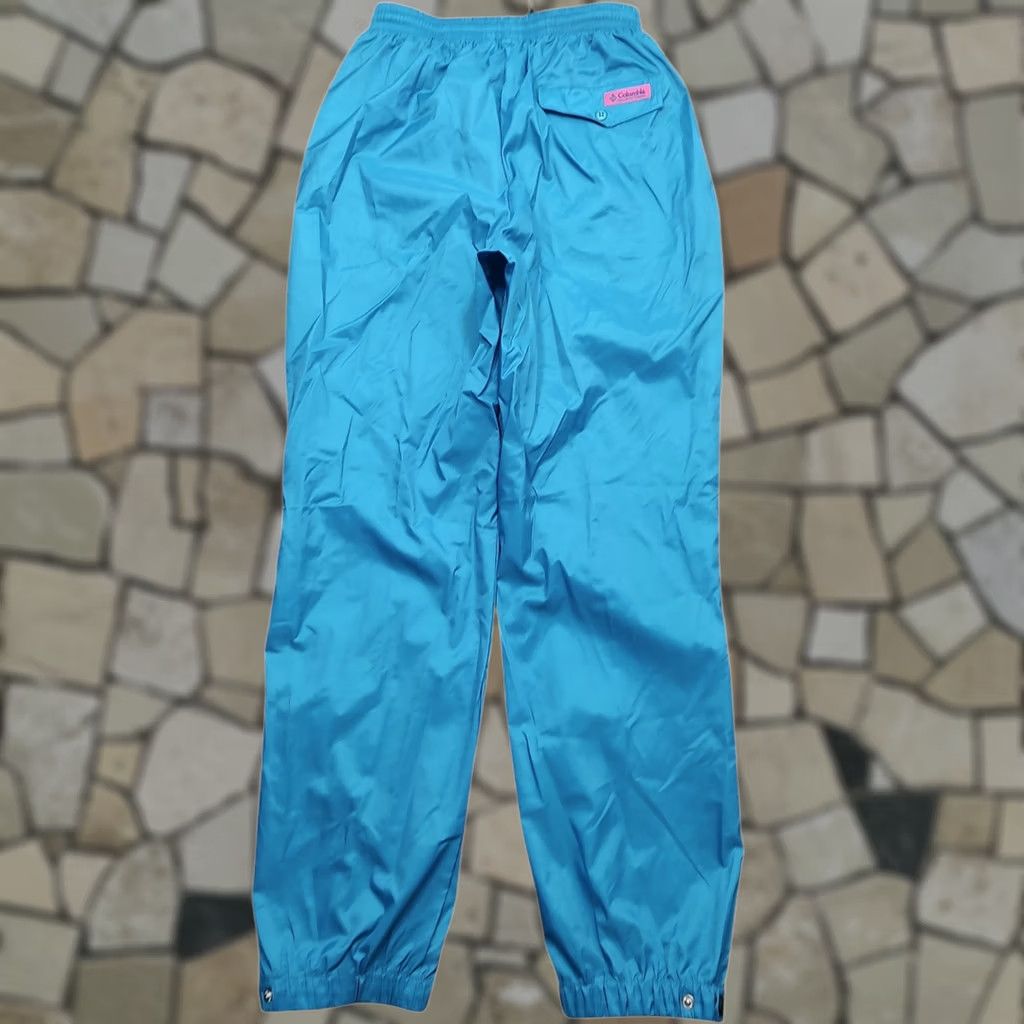 AQUA VINTAGE Columbia Womens Pants Outdoor Hiking Aqua Teal Nylon Wind Snow 90s P... Size 32" / US 10 / IT 46 - 1 Thumbnail