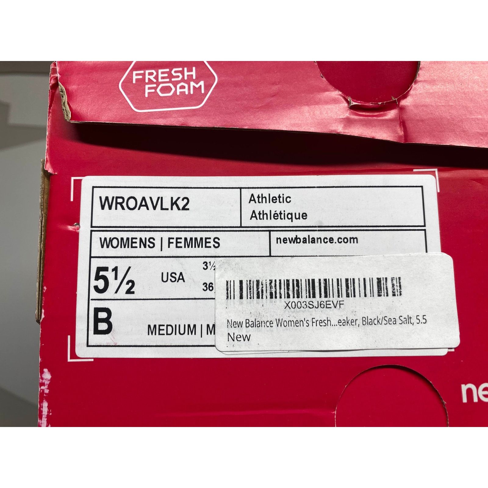 New Balance New Balance Fresh Foam Roav Black/Sea Salt Women's 5.5W Size US 5.5 / IT 35.5 - 9 Thumbnail