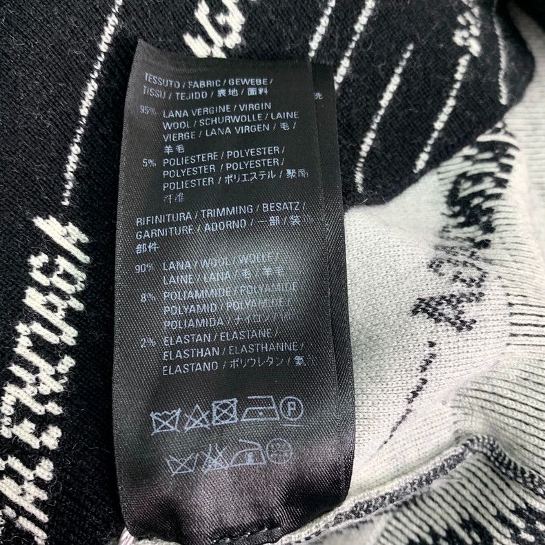 Balenciaga Balenciaga Black logo monogrammed wool crew neck long-slee Size S / US 4 / IT 40 - 7 Thumbnail