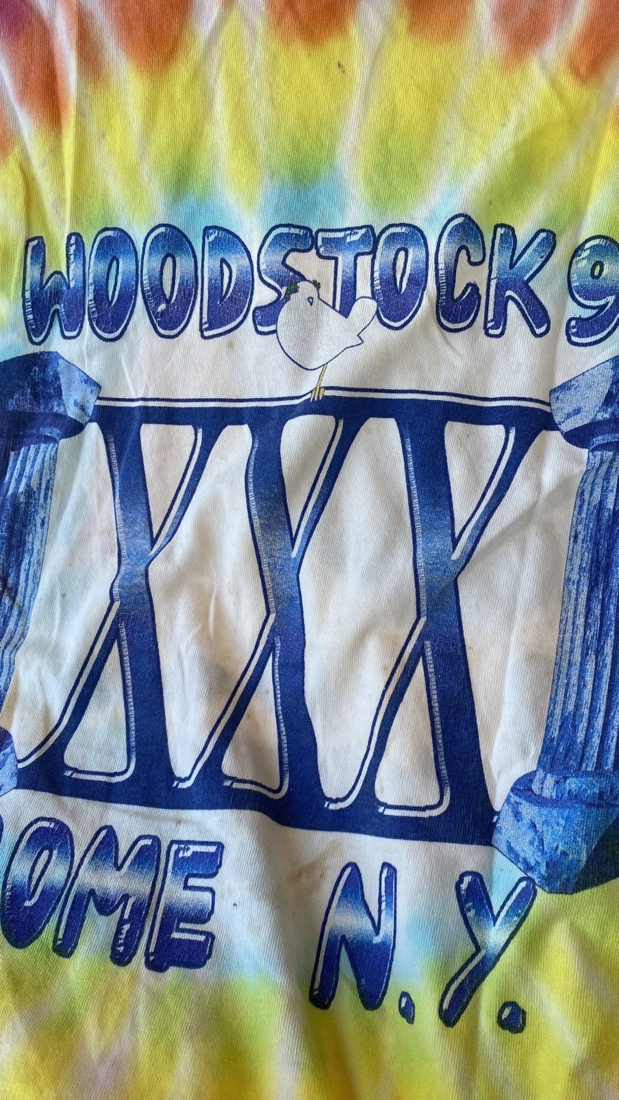 Band Tees Woodstock Festival 1999 Tie Dye T Shirt Size US M / EU 48-50 / 2 - 4 Thumbnail