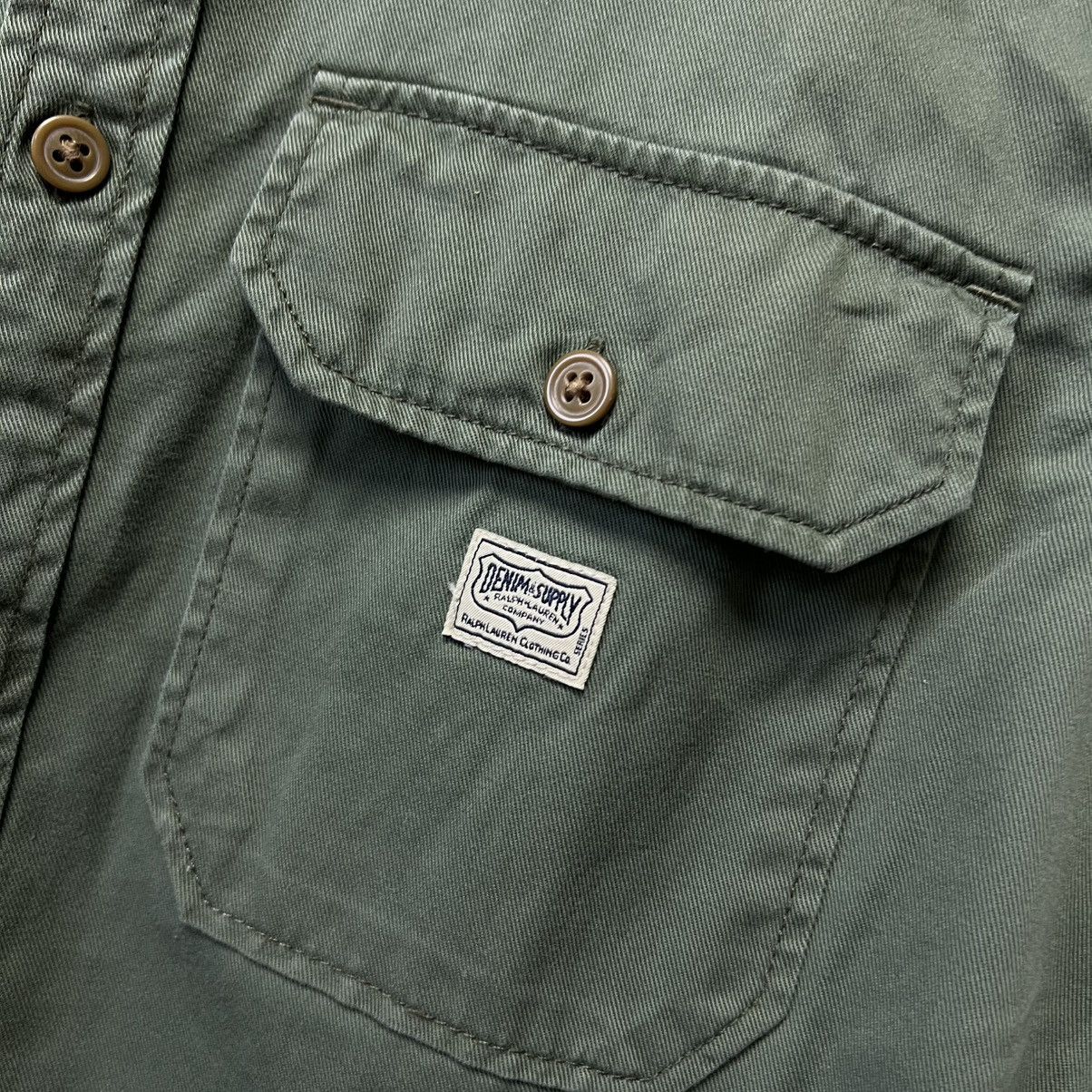 Denim & Supply Ralph Lauren Ralph Lauren Flag-Back USA 🇺🇸 Military Shirt Long Sleeve y2k Size US M / EU 48-50 / 2 - 18 Thumbnail