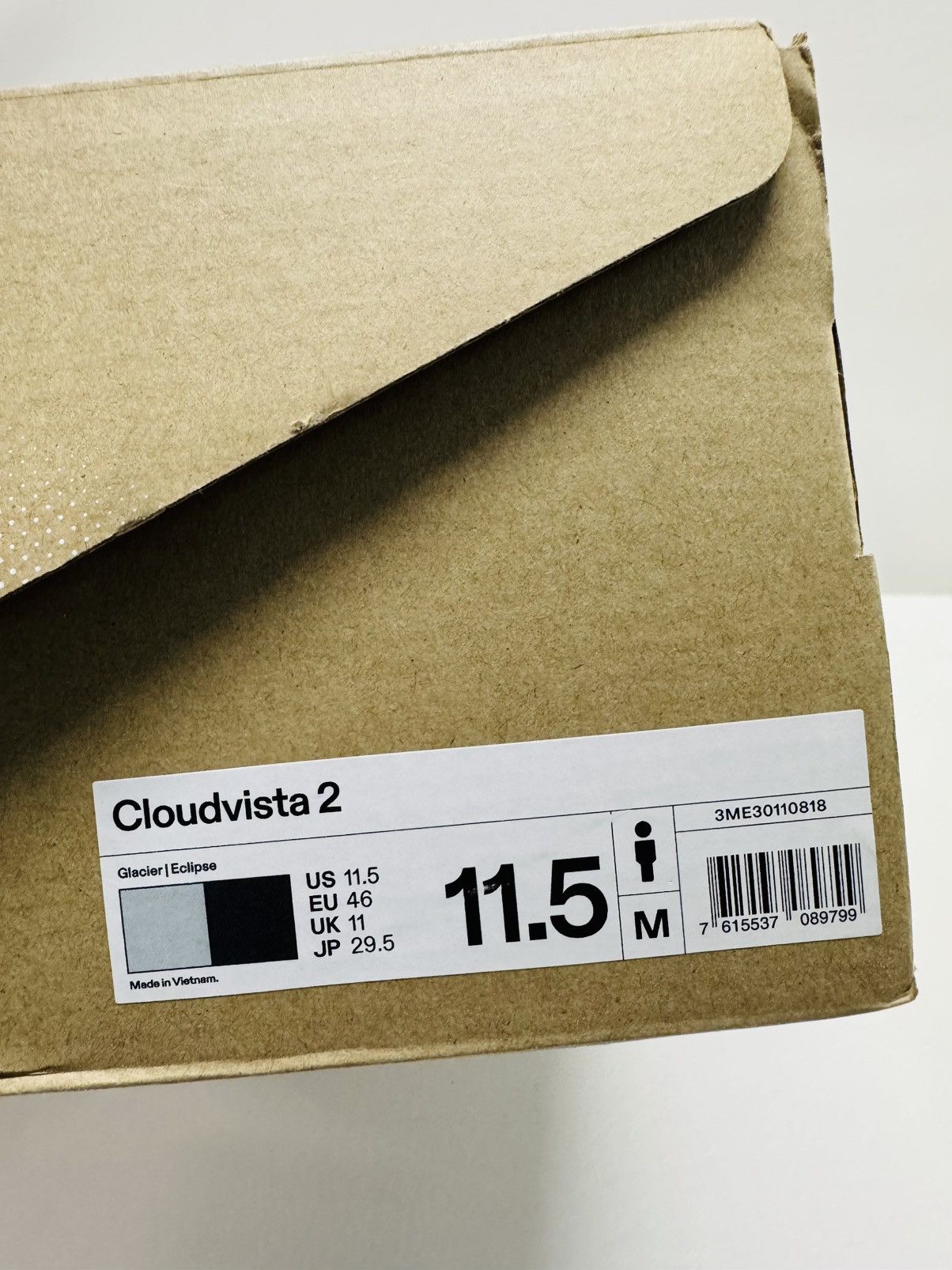 On On Cloudvista 2 Running Shoes Glacier/Eclipse Size US 11.5 / EU 44-45 - 8 Thumbnail