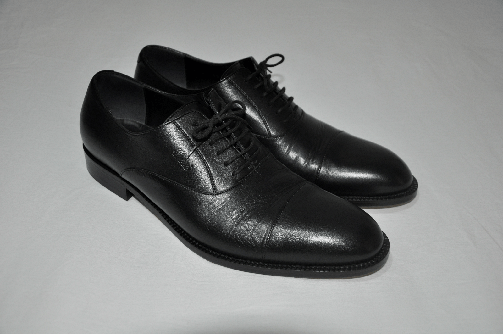 Gucci GUCCI BLACK BOVINE LEATHER CLASSIC SIGNATURE OXFORD LACE-UPS Size US 10.5 / EU 43-44 - 7 Thumbnail