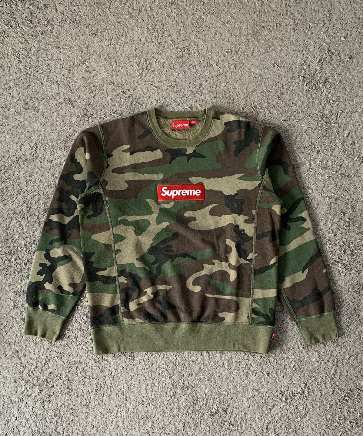 Supreme Supreme Box Logo Crewneck Camo FW15 Size US M / EU 48-50 / 2 - 1 Thumbnail