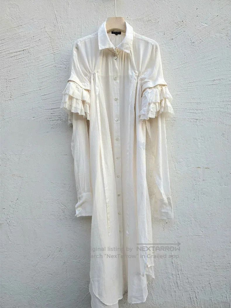 Ann Demeulemeester Final Drop Brand New SS20 Belted Long Sailor