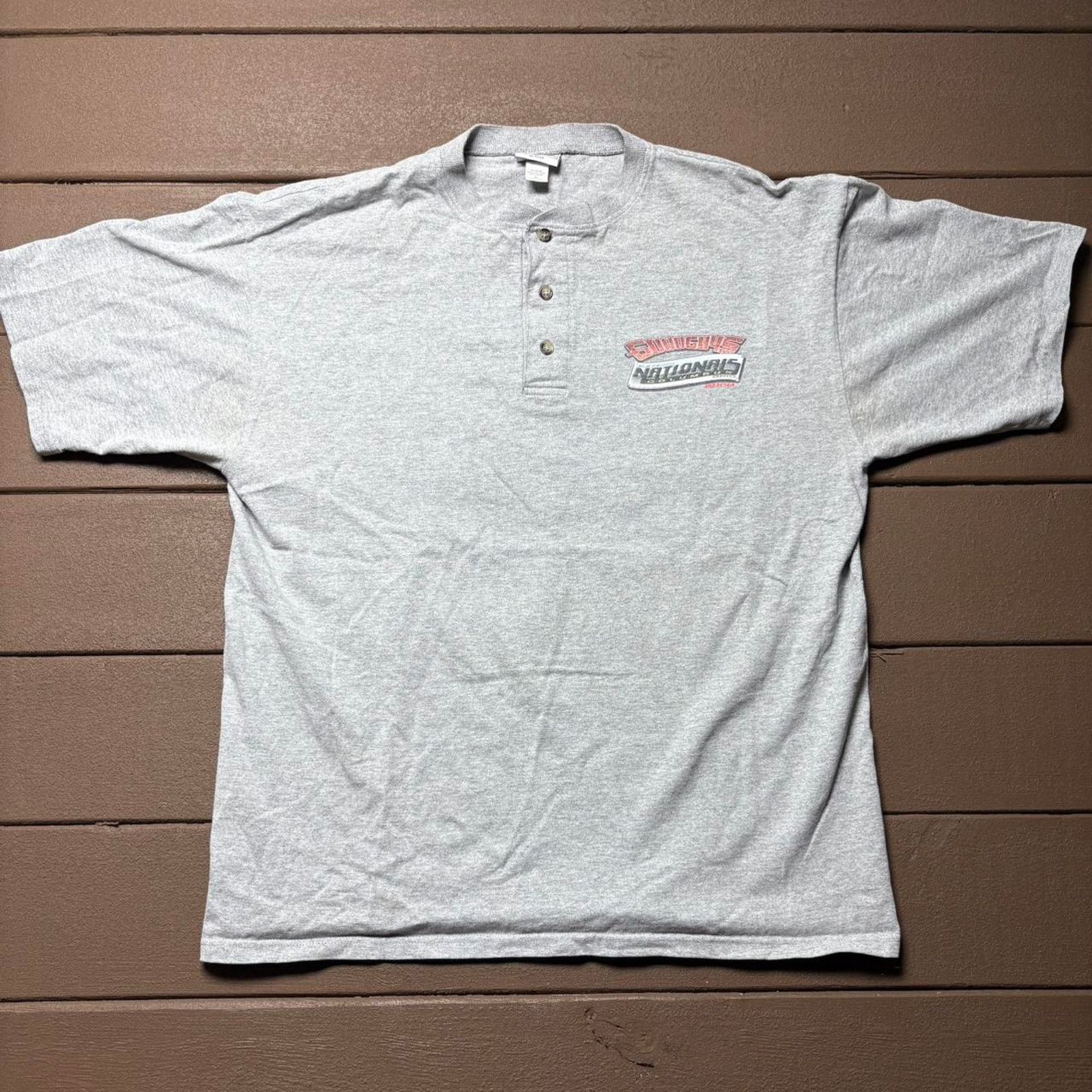 NASCAR Grey 2008 Good Guys Racing Quarter Button up Shirt Size US L / EU 52-54 / 3 - 3 Thumbnail