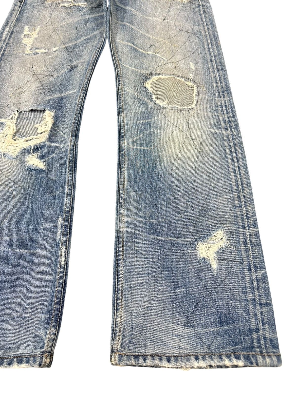 Other Vintage Italy Diesel Viker Faded Wash Distress Loose Jeans Size US 33 - 6 Thumbnail