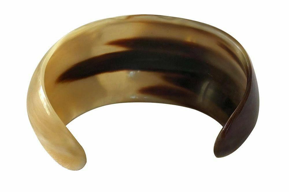Designer New Textured Cow Horn Bracelet. Size ONE SIZE - 4 Thumbnail