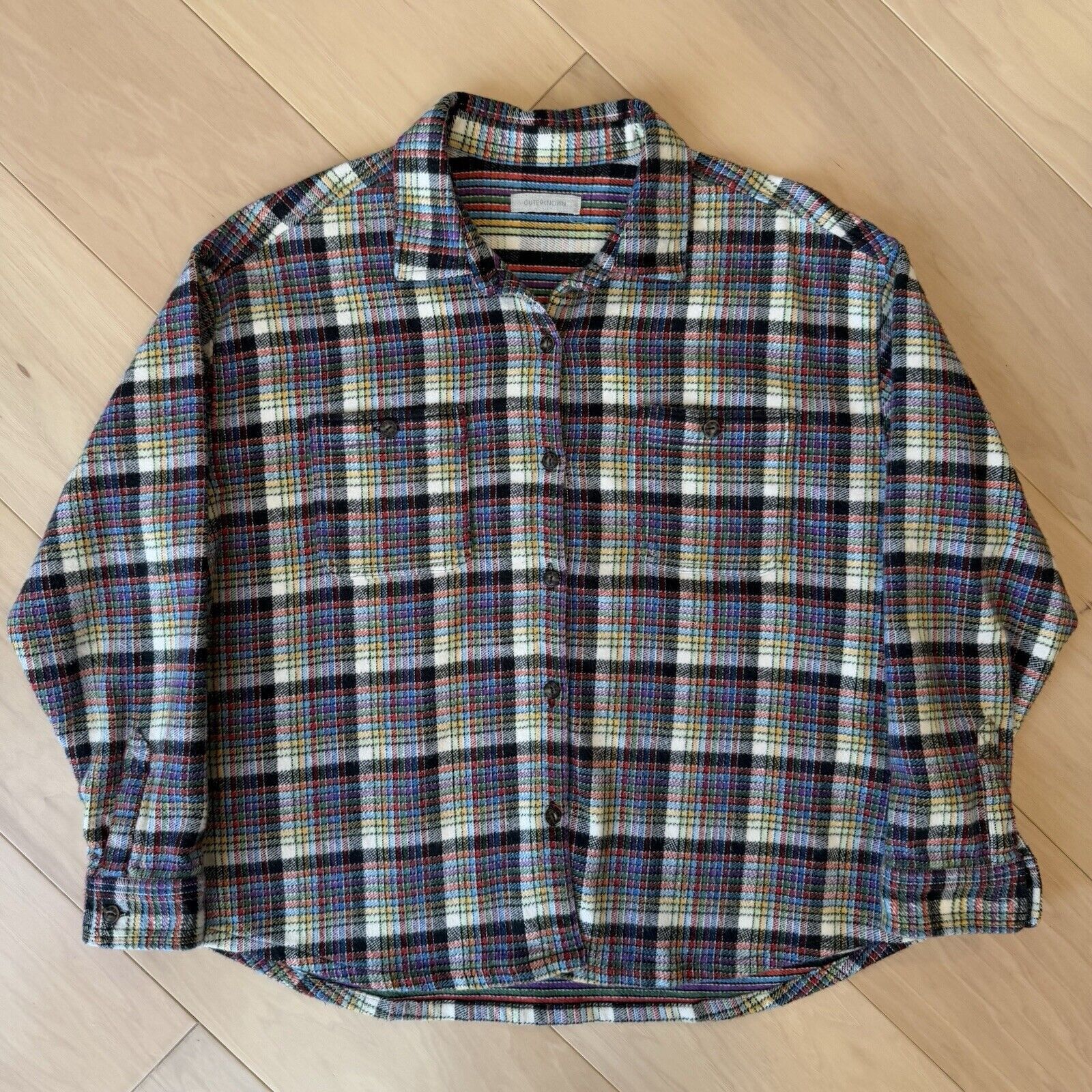 Outerknown Outerknown Shirt Small Multicolor Button Up Heavy Blanket Size S / US 4 / IT 40 - 2 Thumbnail