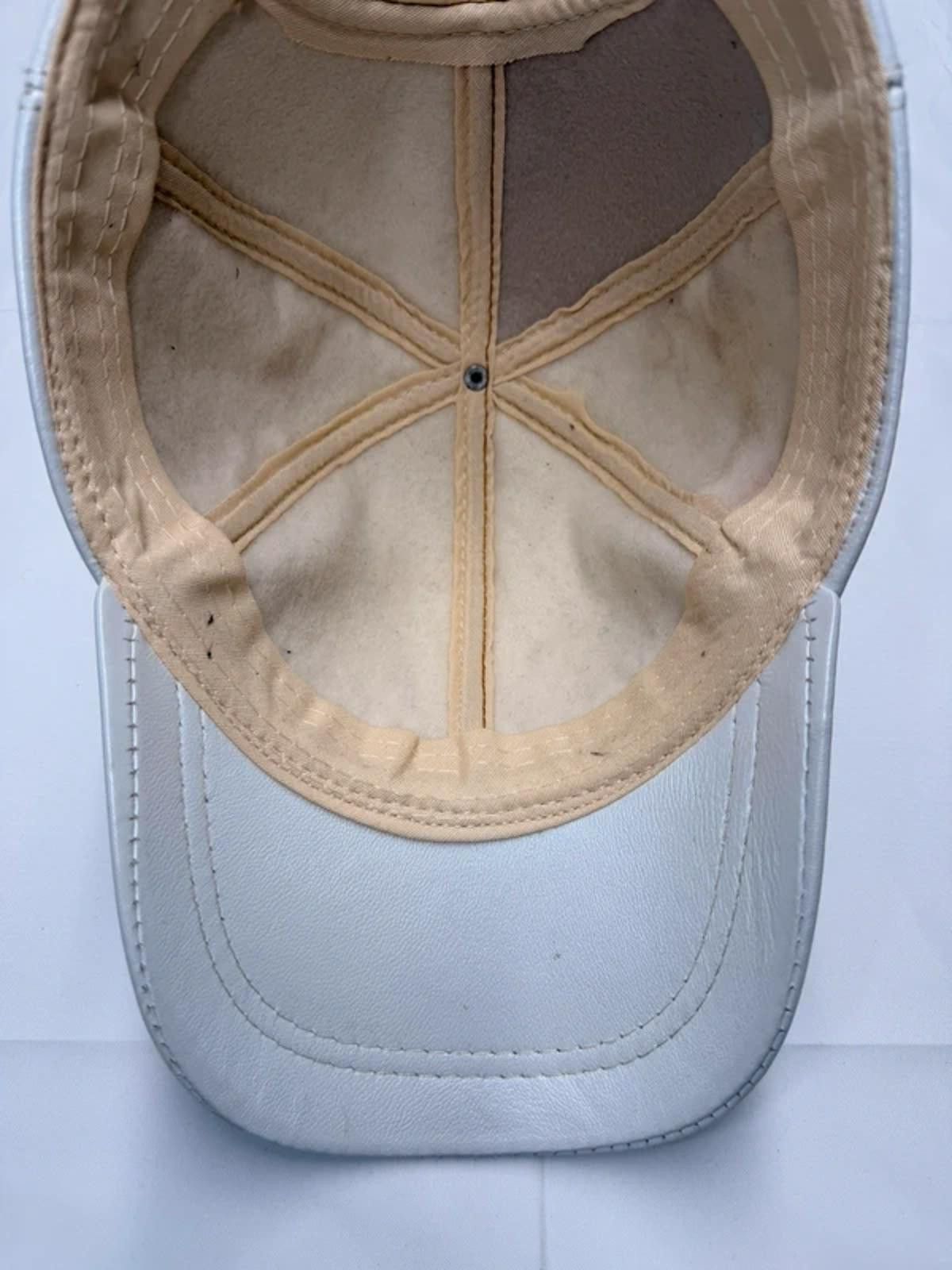 Other NEW Grey Leather Baseball Cap - Premium Hat #011 Size ONE SIZE - 5 Thumbnail