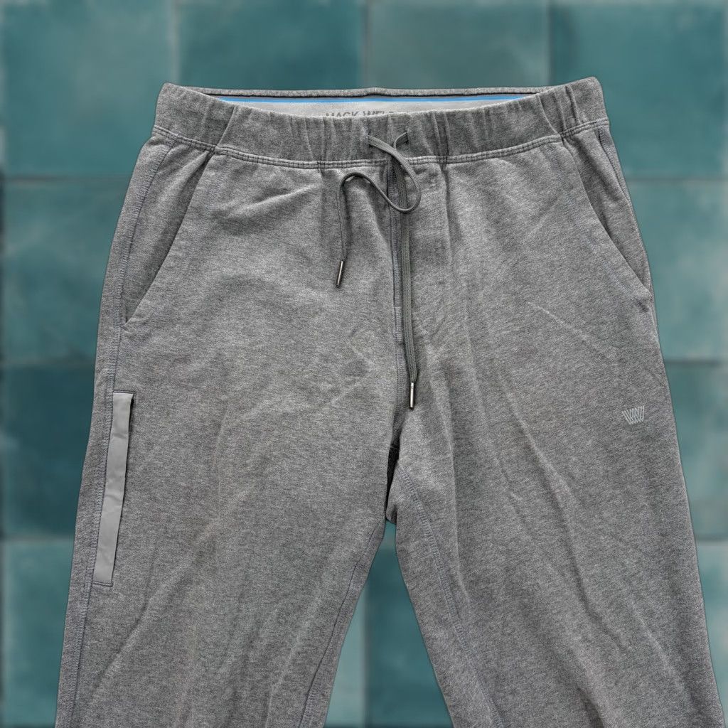 Vintage Mack Weldon Pants Mens Small Tall Gray Knit Joggers Sweatpants Lounge Gym Casual Size US 29 - 1 Thumbnail