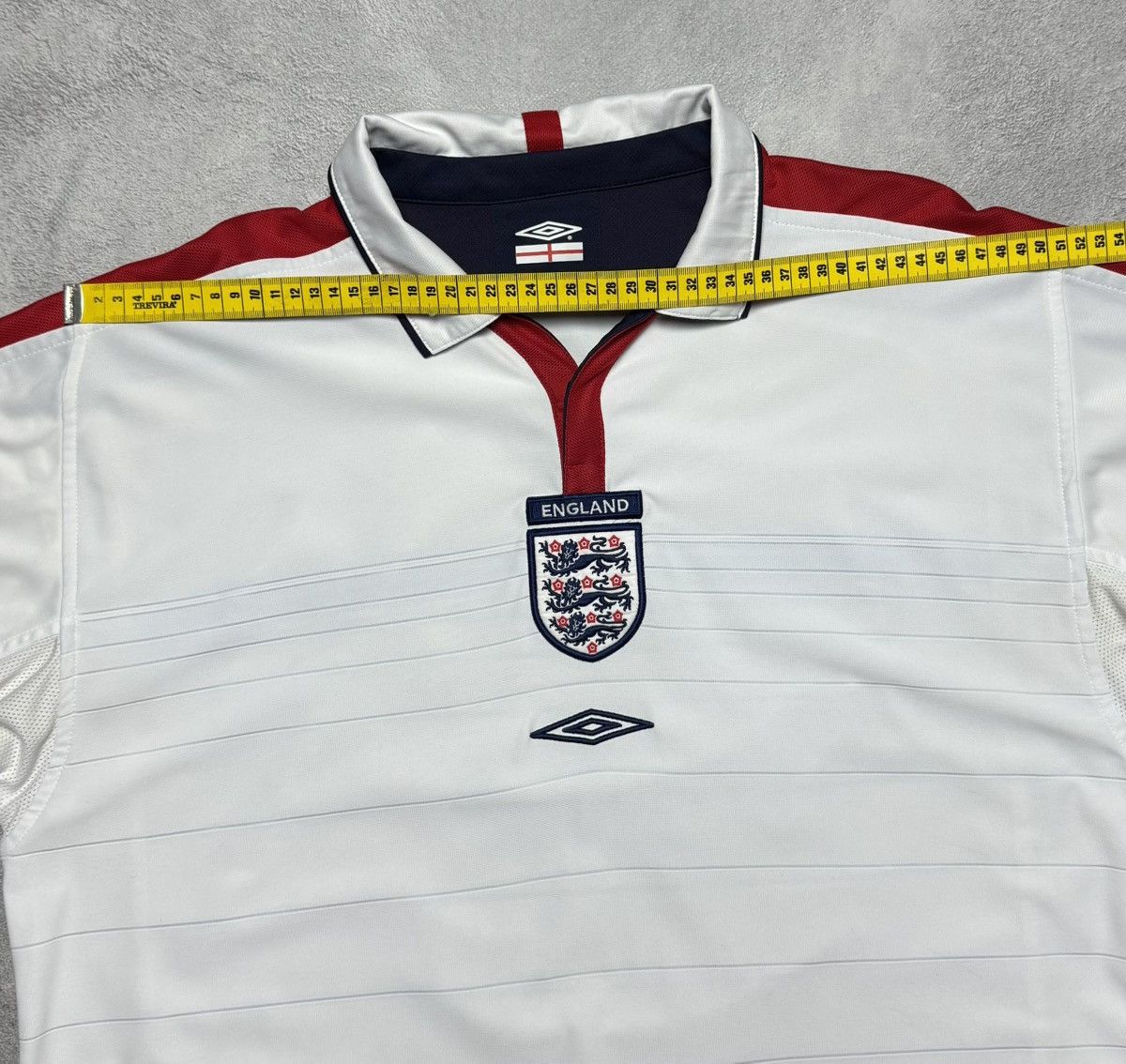 Umbro England 2003 2005 Home Shirt Soccer Jersey Long Sleeve Umbro Size US L / EU 52-54 / 3 - 22 Thumbnail