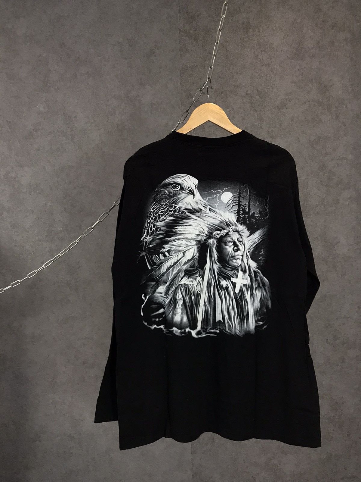 Vintage Indian Eagle rock longsleeve Size US XL / EU 56 / 4 - 2 Thumbnail