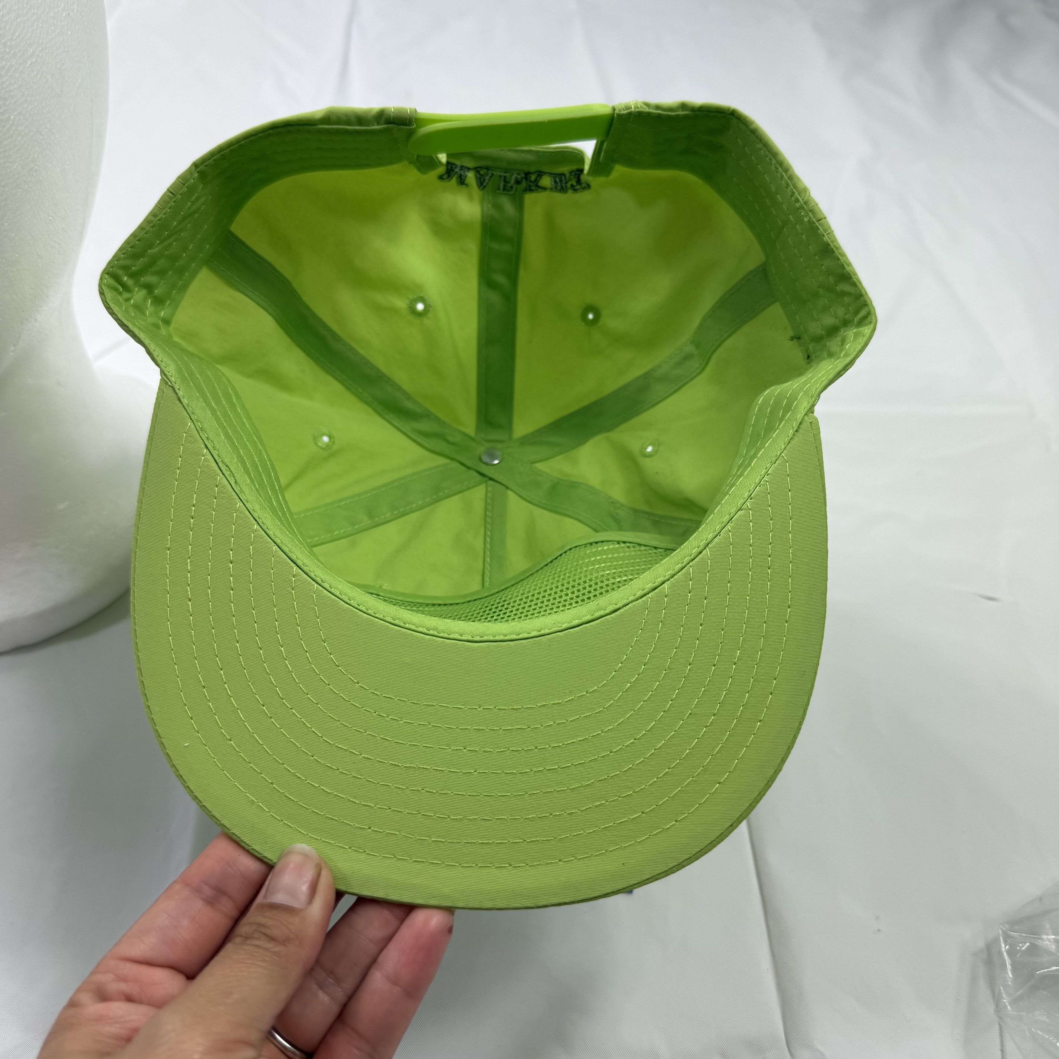 Market Market Grateful Dead Bolt Nut Skull Snapback Hat Lime Green Size ONE SIZE - 5 Thumbnail