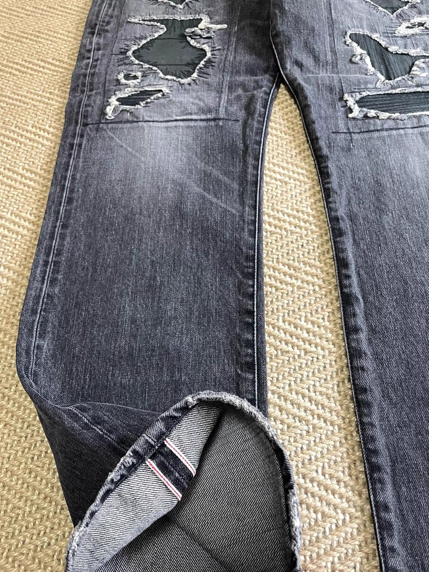 Vanquish VANQUISH x FRAGMENT Black HW Destructed Jeans W36 Size US 36 / EU 52 - 5 Thumbnail