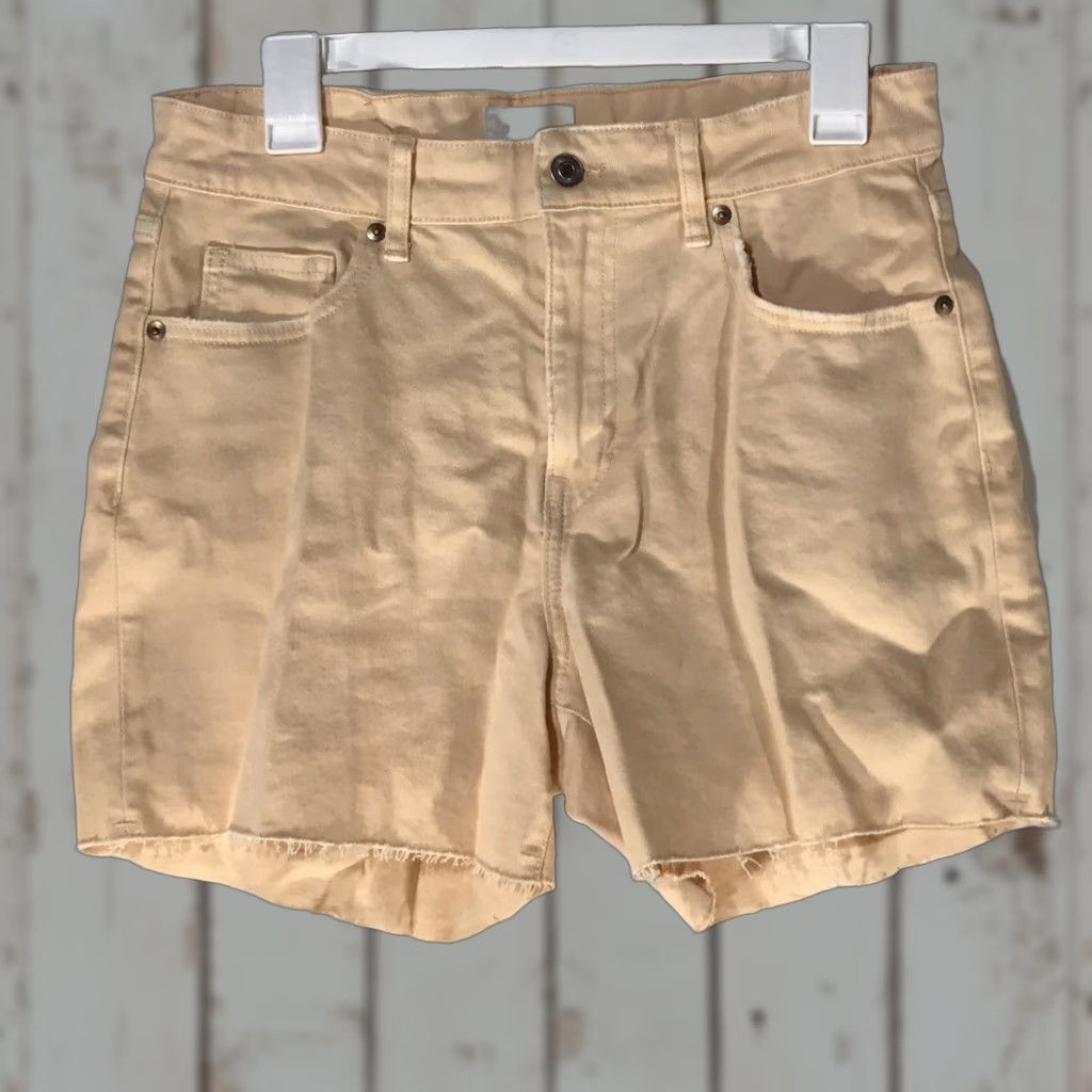H&M VINTAGE H&M Denim Shorts Womens Size 10 Peach Casual Summer 90s Fashion Size 32" / US 10 / IT 46 - 1 Thumbnail