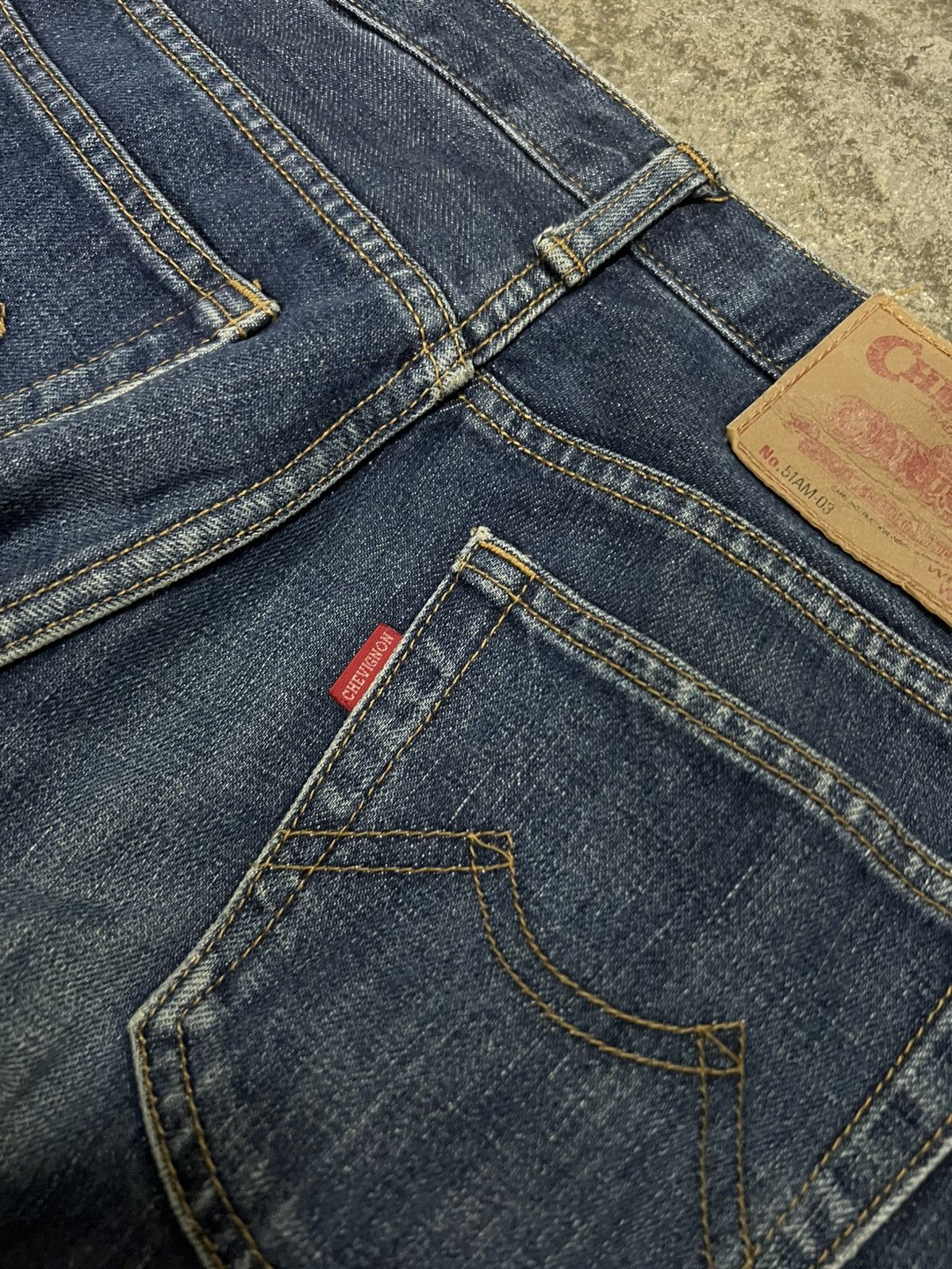Japanese Brand 💥Flare💥Vintage 90’s Chevignon Distress Jean Size US 28 / EU 44 - 17 Thumbnail