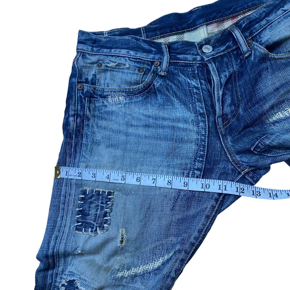 Eternal × Japanese Brand Eternal parchwork distress denim Size US 34 / EU 50 - 14 Thumbnail