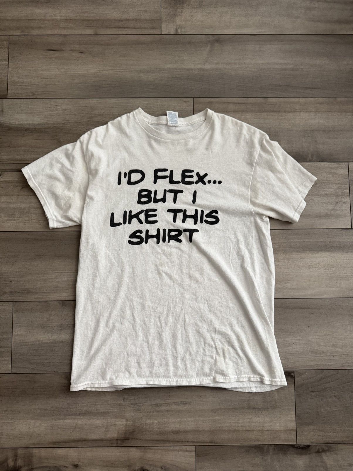 Hysteric Glamour “I’d flex but I like this shirt..” vintage tee *rare* Size US L / EU 52-54 / 3 - 2 Thumbnail