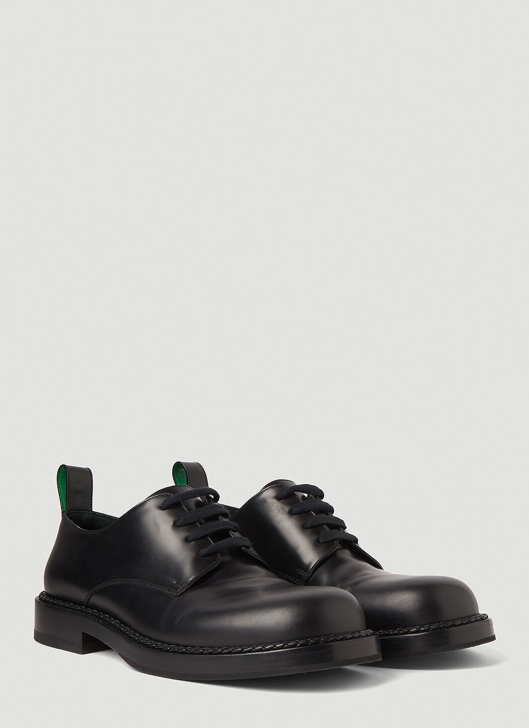Bottega Veneta o1bcso1str0824 Strut Lace-Up Shoes in Black Size US 8 / EU 41 - 2 Thumbnail