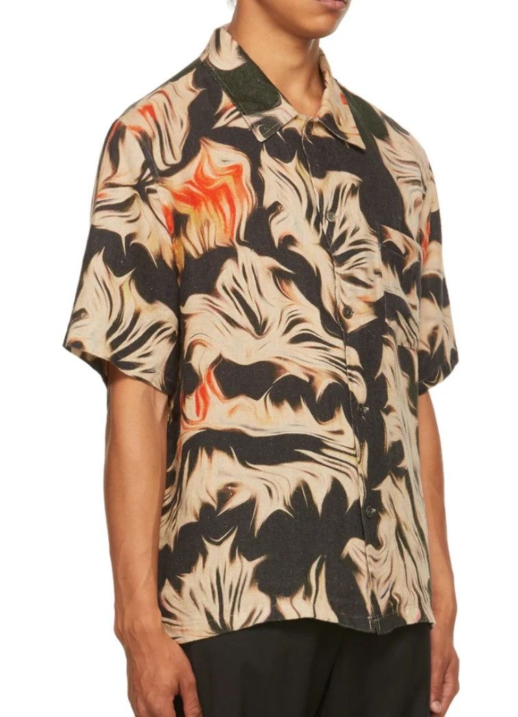 Our Legacy Our Legacy SS21 Woven Linen Pattern S/S Summer Shirt Size US M / EU 48-50 / 2 - 7 Thumbnail