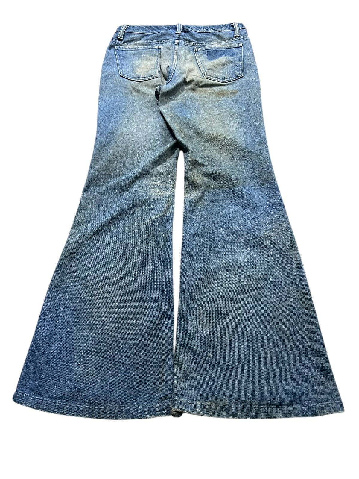 If Six Was Nine Vintage 80’s Bobson Western Flare Mud Wash Denim Size US 28 / EU 44 - 2 Thumbnail
