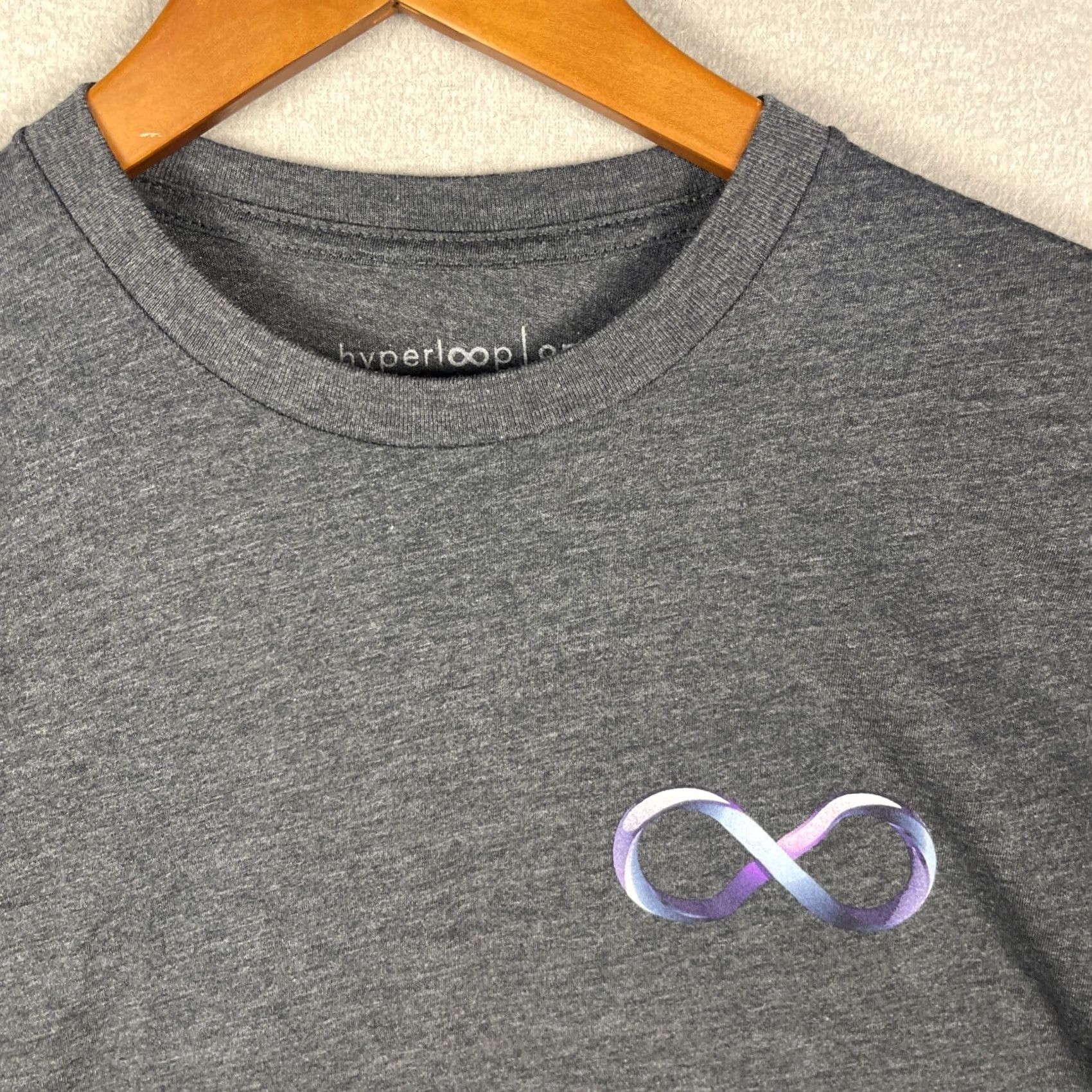 Vintage VINTAGE Hyperloop T Shirt Medium Gray Richard Branson Y2K Size US M / EU 48-50 / 2 - 2 Thumbnail