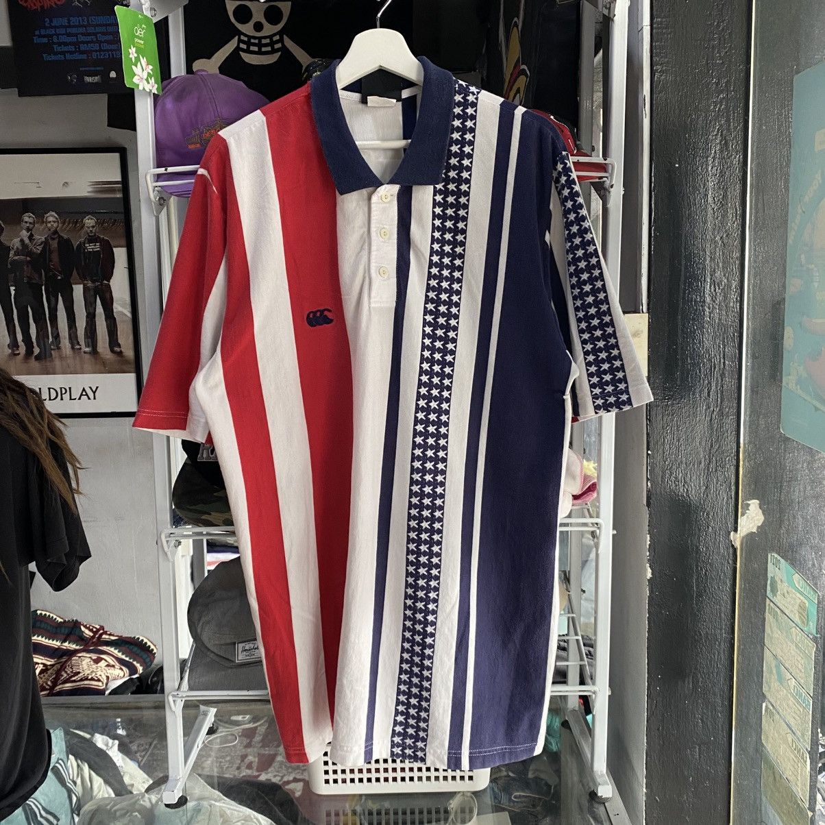 Canterbury of New Zealand × Vintage VERY RARE VINTAGE Canterbury USA Flag Rugby Polo Shirts Size US XXL / EU 58 / 5 - 1 Thumbnail