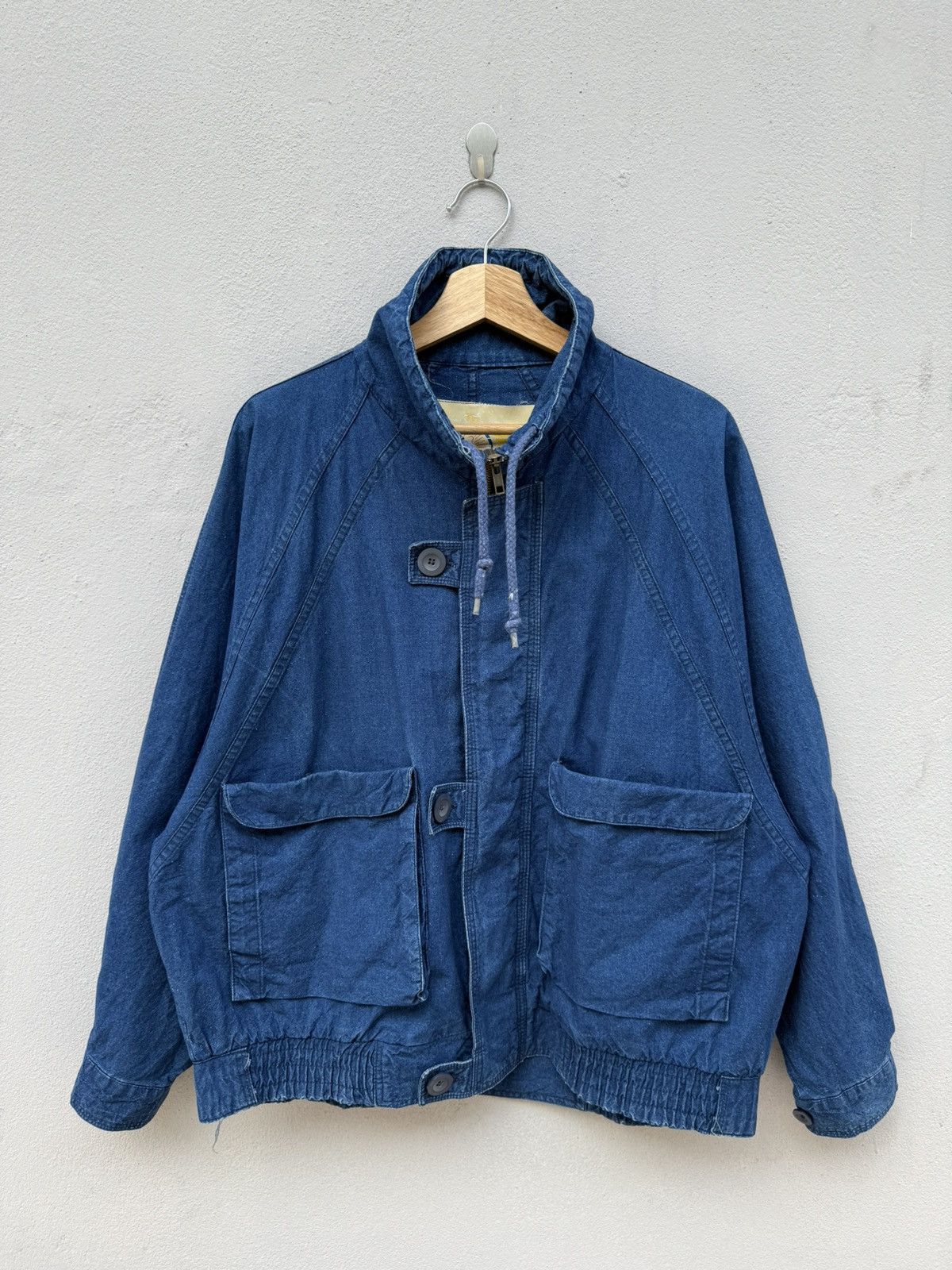 Indigo Vintage 90s Japanese Brand Indigo Blue Jacket Size US XL / EU 56 / 4 - 1 Thumbnail