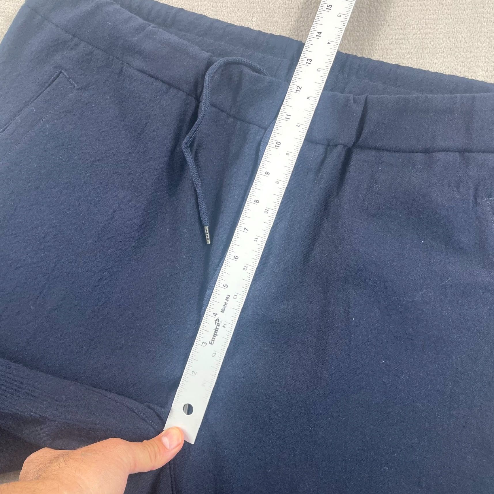 James Perse James Perse Jogger Pants Men XL 4 Navy Blue Wool Stretch Tapered Regular Casual Workwear Pockets Slash Pocket Front Flat Front Inseam 30 in Size US 36 / EU 52 - 7 Thumbnail