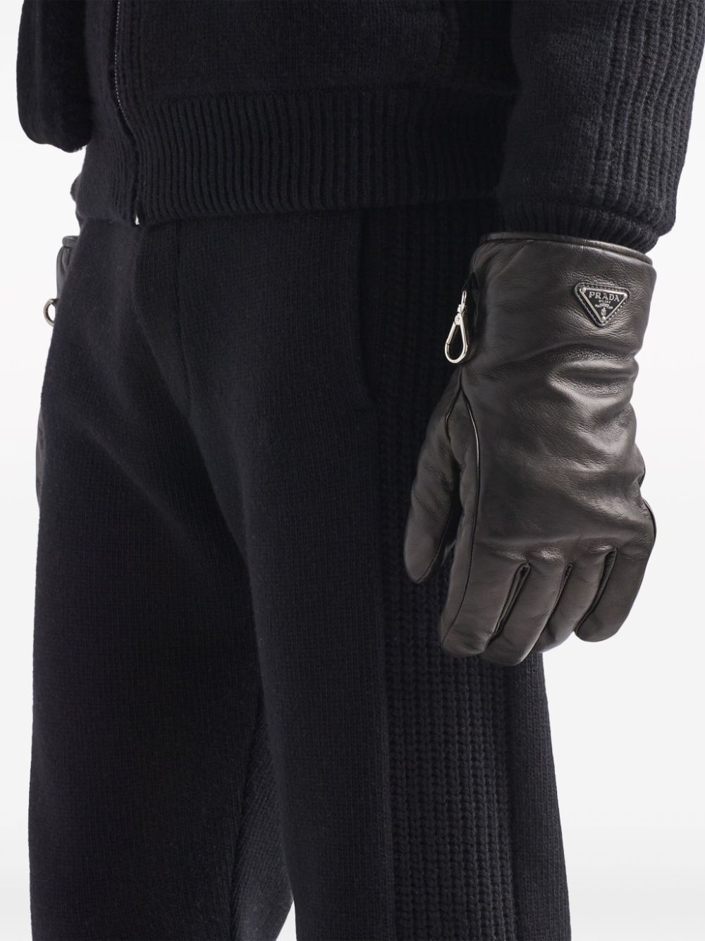 Prada o1bcso1str1025 Cashmere Wool Pants in Black Size US 30 / EU 46 - 4 Thumbnail