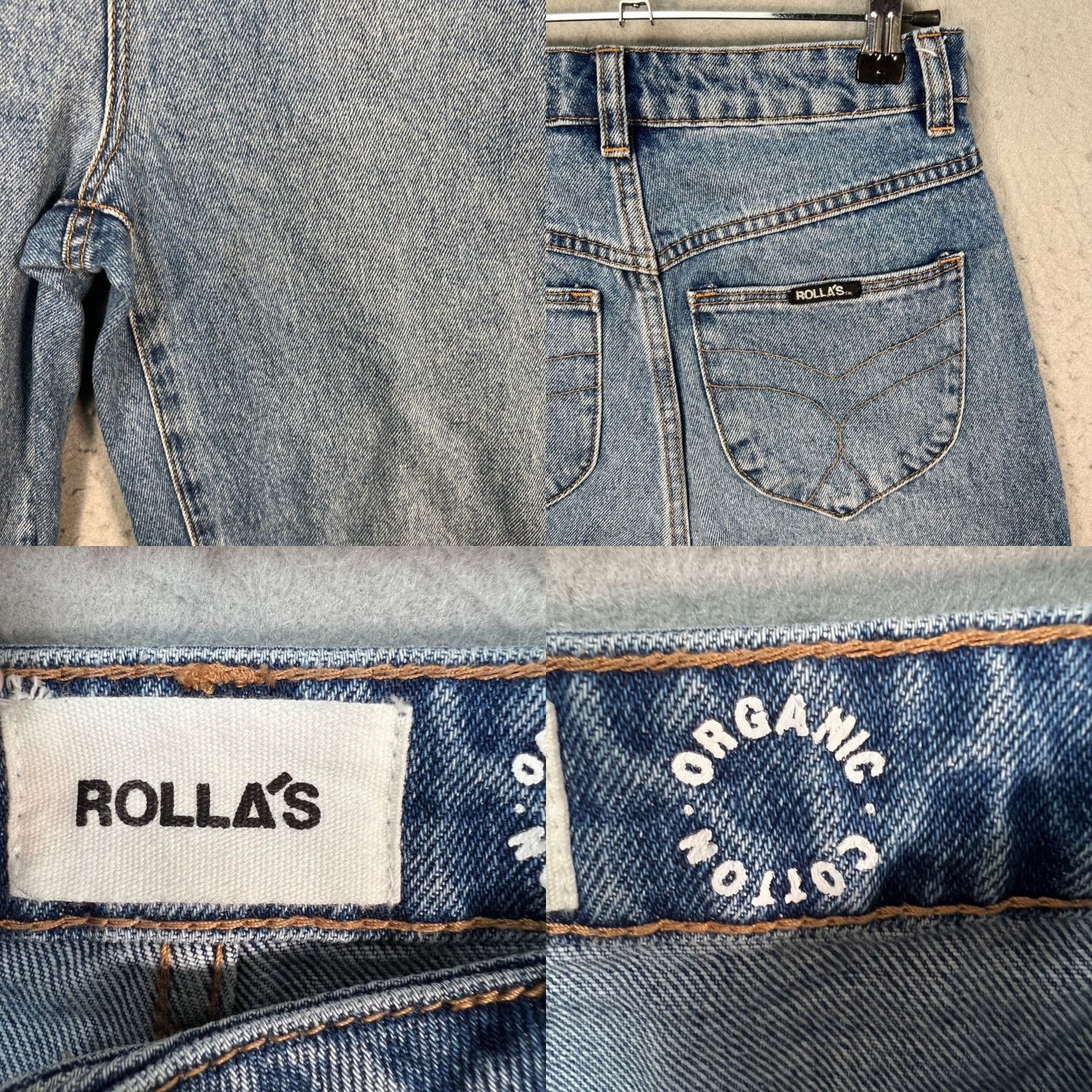 Rolla's Rolla's Womens Jeans 25 Genie High Rise 80s Balloon Leg Denim Blue Cotton Size 42" / US 20 - 9 Thumbnail