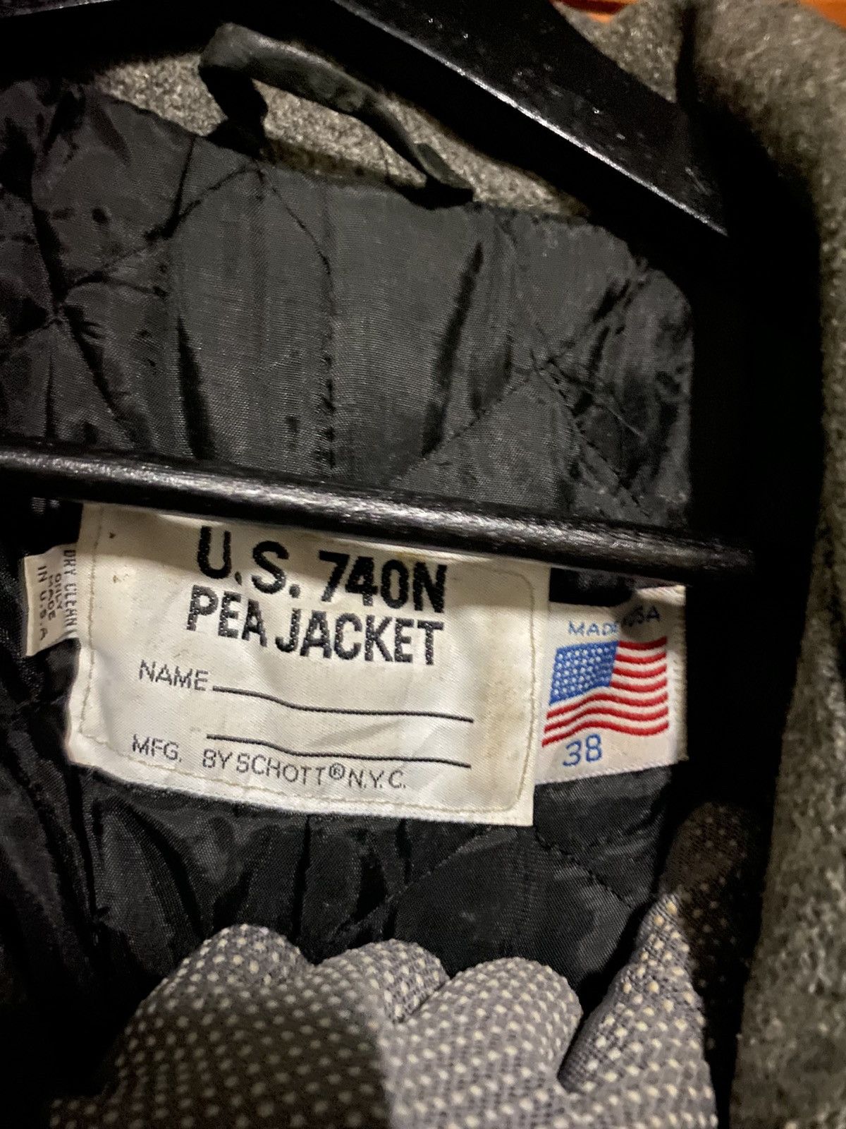Schott Vintage Schott NYC U.S. 740N Wool Pea Coat Navy-Style Size US S / EU 44-46 / 1 - 8 Thumbnail
