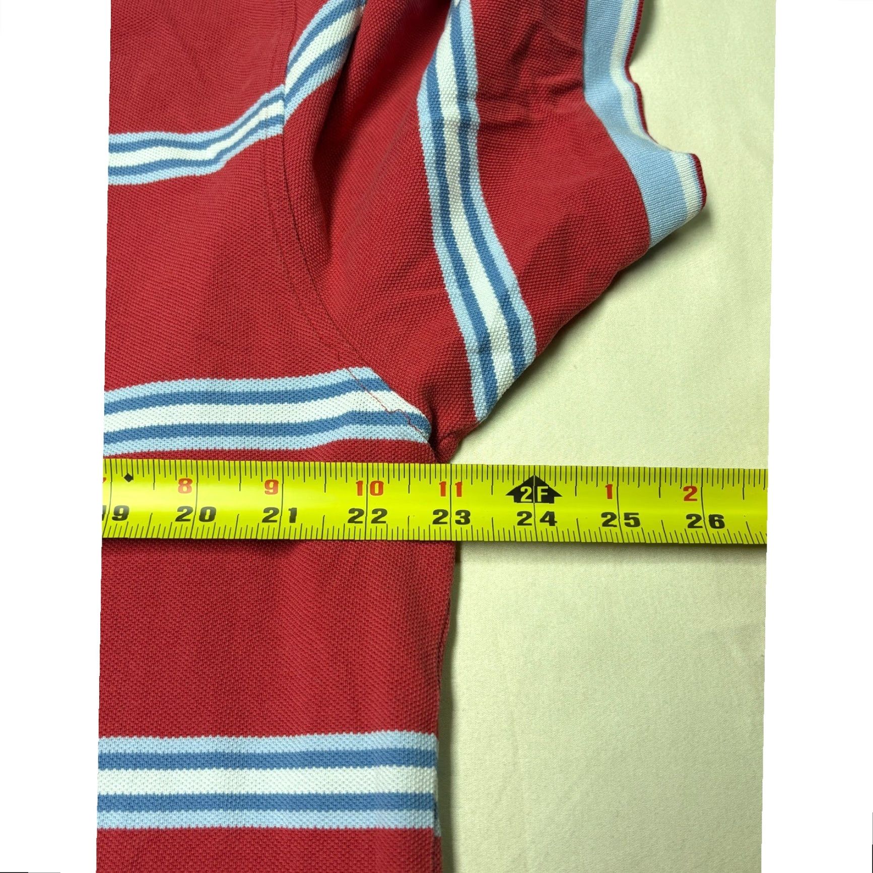 Brooks Brothers Brooks Brothers Polo Shirt Striped Red Short Sleeve Cotton Blend Performance Button-Down Collar XL Mens Size US XL / EU 56 / 4 - 6 Thumbnail
