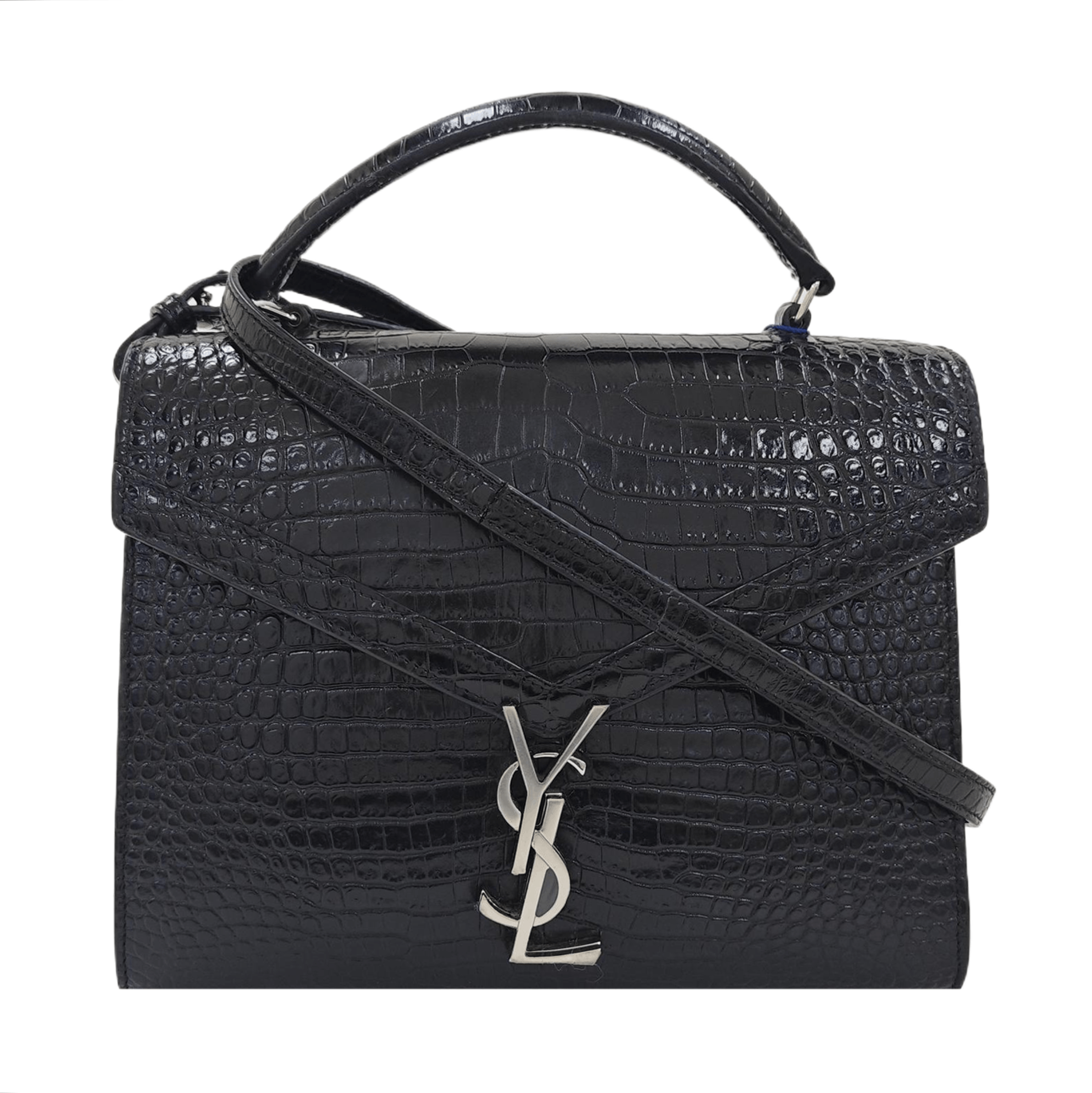 Saint Laurent Paris Saint Laurent Cassandra Croc Embossed Handle Bag Size OS Size ONE SIZE - 1 Thumbnail