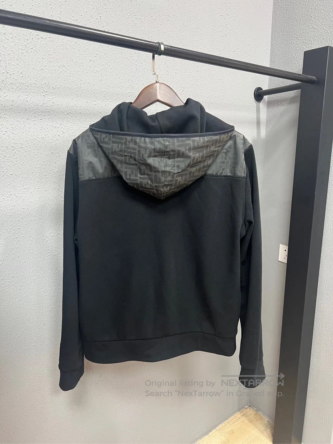 Fendi Fendi Black Zucca Logo Patchwork Hoodie. Size US XXL / EU 58 / 5 - 2 Thumbnail