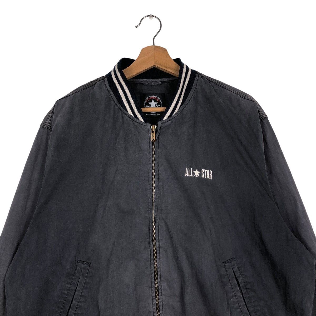 Japanese Brand 📌Vintage Bomber Jacket Zipper Converse All Star Size US M / EU 48-50 / 2 - 4 Thumbnail