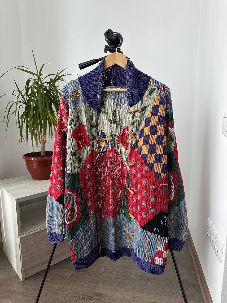 Japanese Brand × Vintage Vintage Japanese Cardigan Distressed Knit Vanessa. A Sweater Size US XL / EU 56 / 4 - 14 Thumbnail