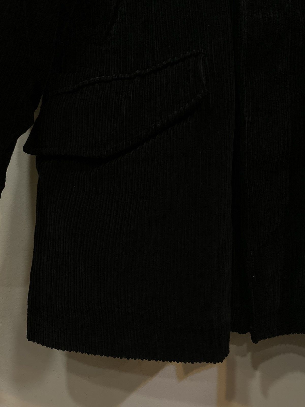 Yves Saint Laurent 90s Corduroy Black YSL Jacket Coat Warm Winter Parka Size US L / EU 52-54 / 3 - 22 Thumbnail