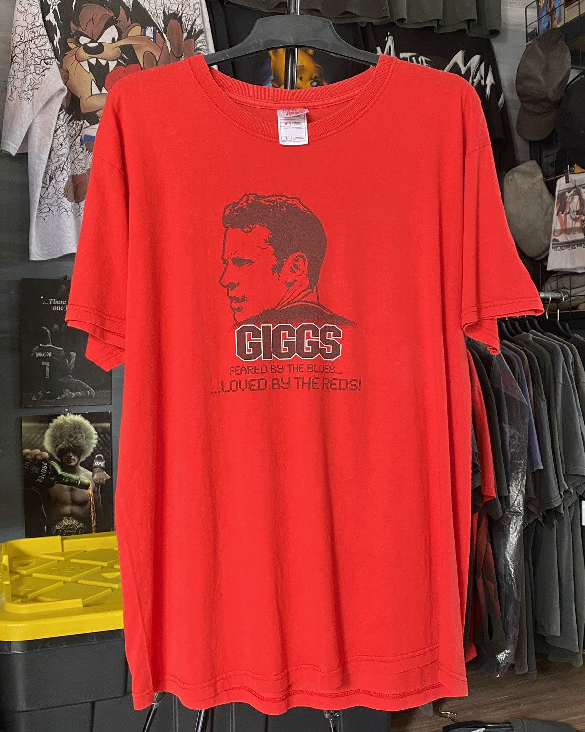 Fruit Of The Loom T shirt Ryan Giggs Manchester United Vintage Love Red Devil Size US L / EU 52-54 / 3 - 2 Thumbnail