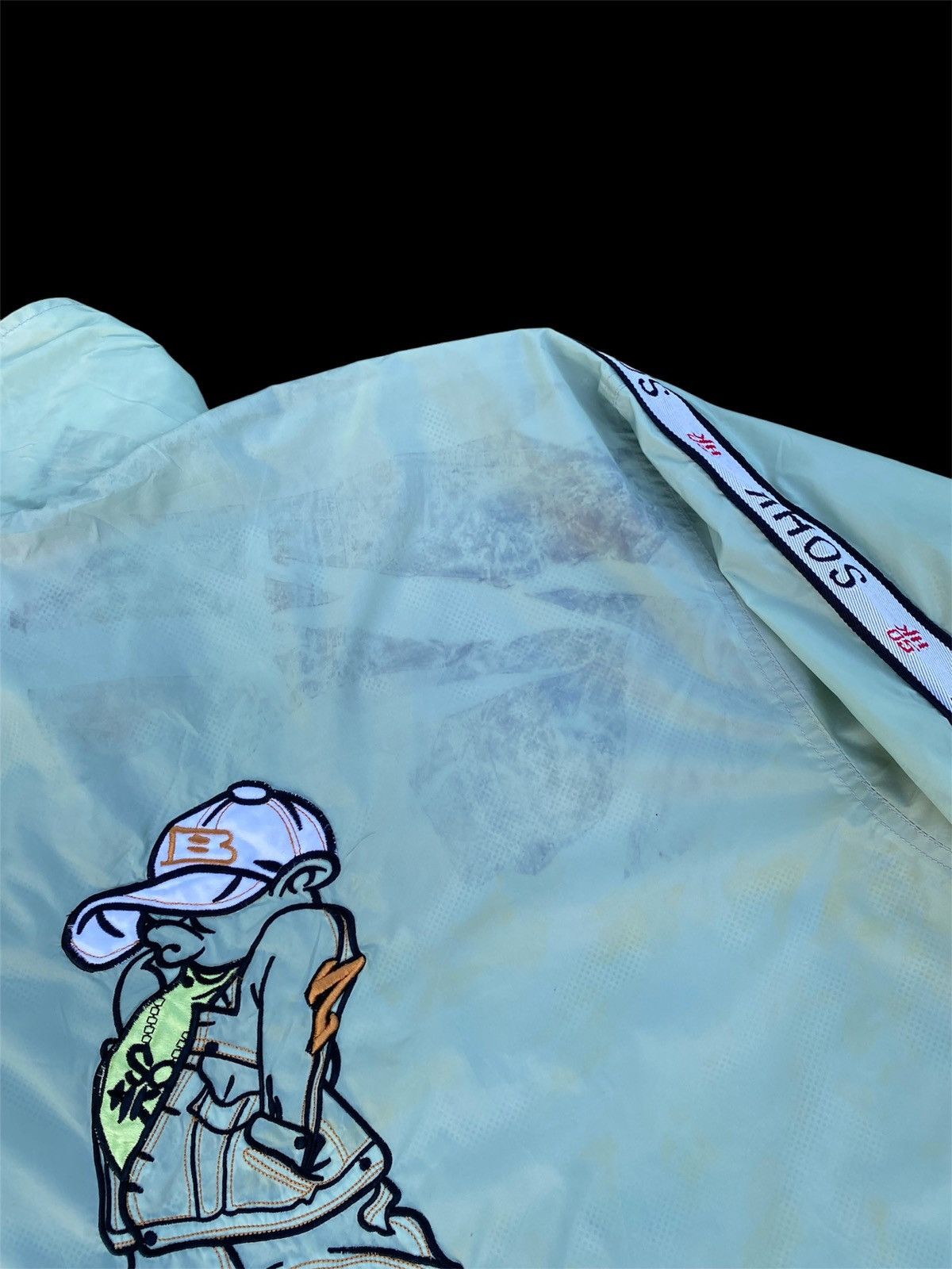 JNCO × Rap Tees Sohk School of Hard Knock Hiphop Embroidery Windbreaker Size US XL / EU 56 / 4 - 9 Thumbnail