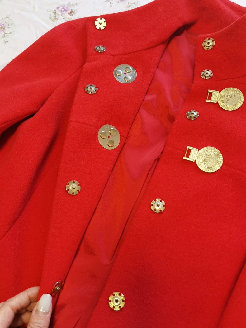 Versace Versace Wool and cashmere coats Size L / US 10 / IT 46 - 4 Thumbnail