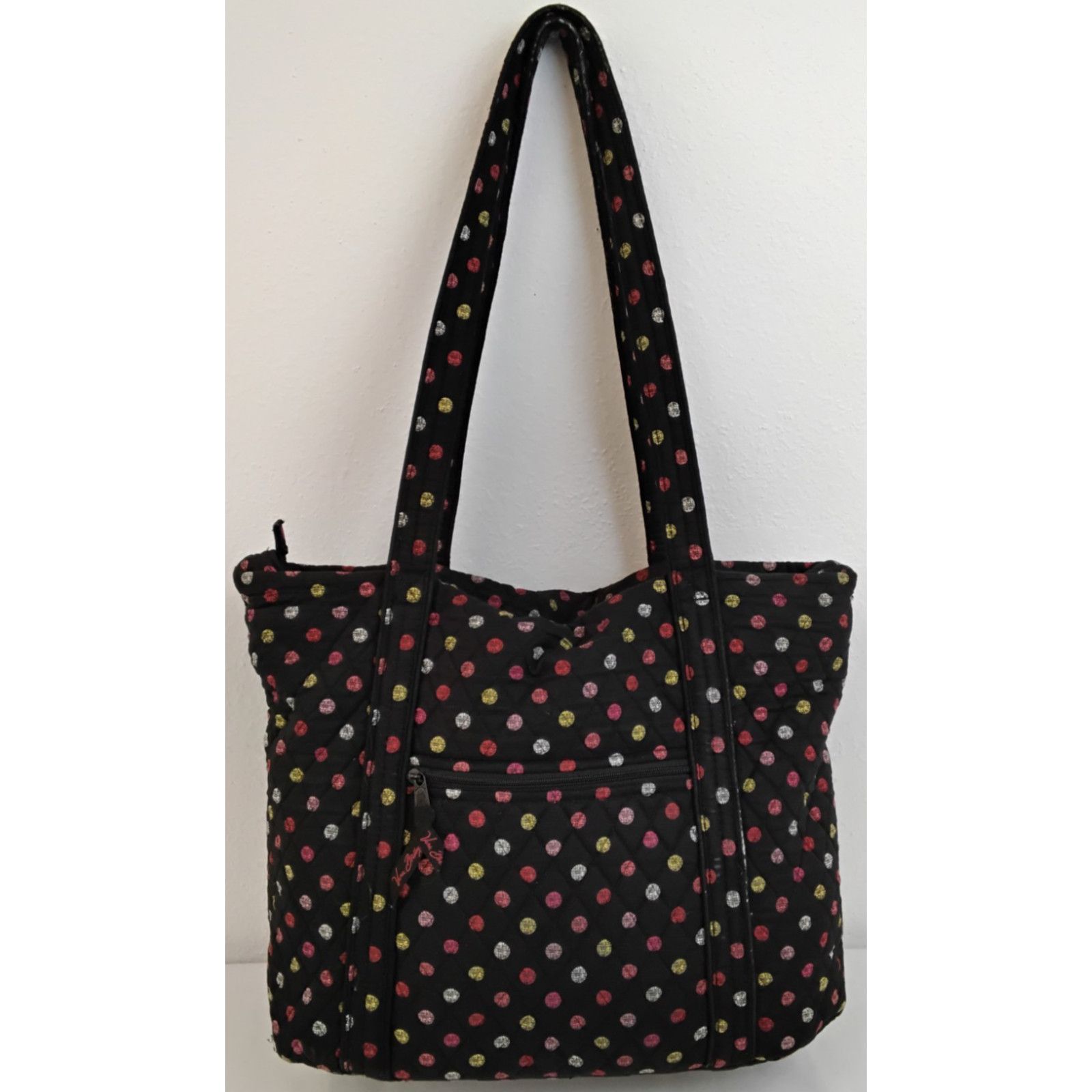 Vera Bradley Vera Bradley Tote Bag Work Shoulder Bag Black Havana Dots Size ONE SIZE - 4 Thumbnail