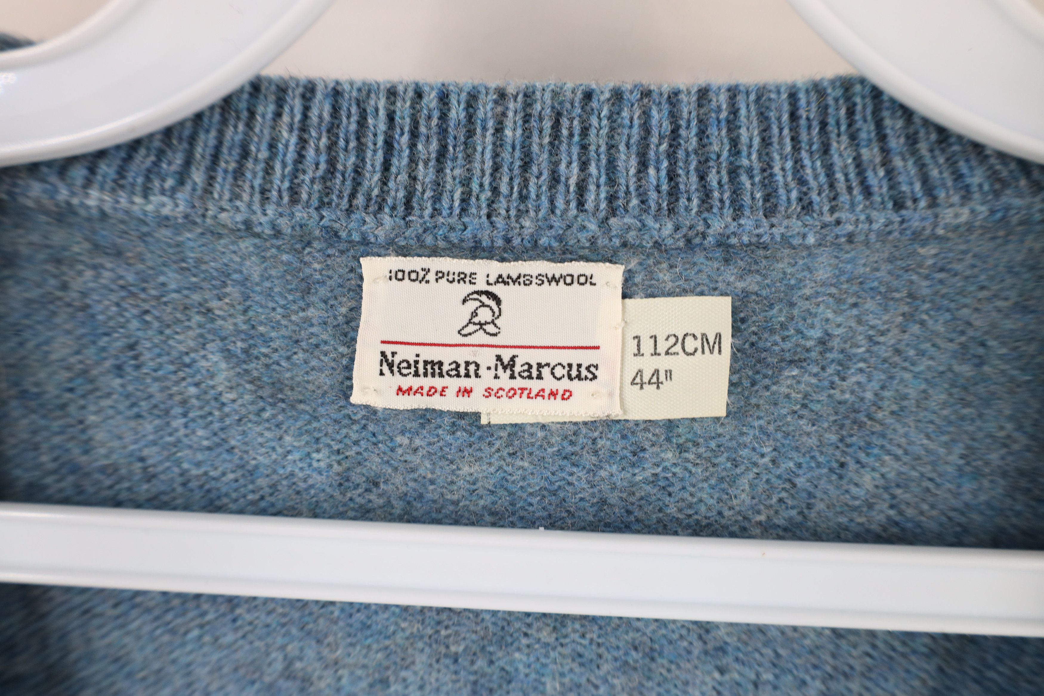 Vintage Vintage 70s Streetwear Blank Lambswool Knit V-Neck Sweater Size US XL / EU 56 / 4 - 6 Thumbnail