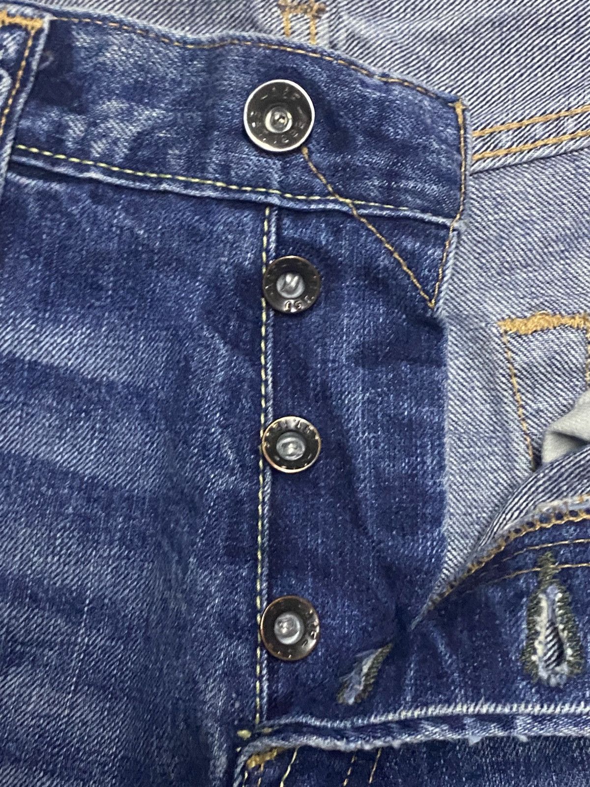 Neighborhood Ambercrombie & Fitch Faded Wash Distressed Baggy Jeans Size US 34 / EU 50 - 11 Thumbnail